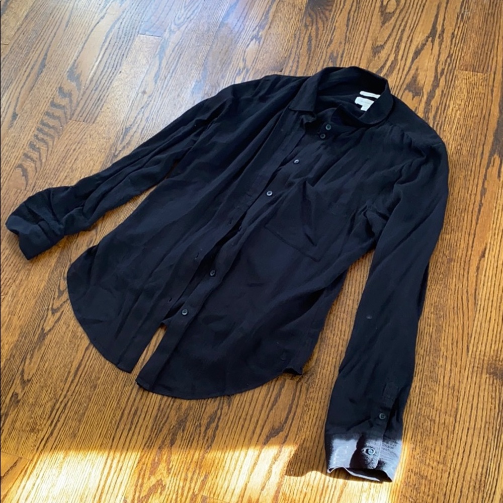 Treasure and Bond black button down top